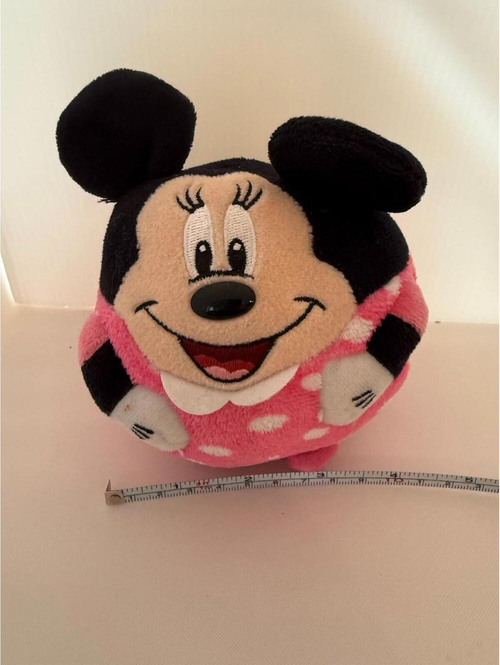 Disney Ty Minnie Mouse Ball Plush 5" pink polka dots 2013